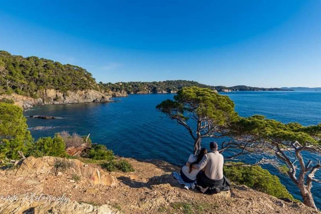 T2: 45M2 :4 Places :Independant Dans Villa Hyères Exteriér fotografie