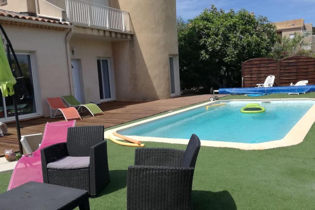 T2: 45M2 :4 Places :Independant Dans Villa Hyères Exteriér fotografie