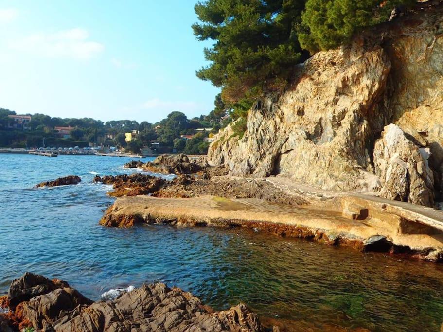 T2: 45M2 :4 Places :Independant Dans Villa Hyères Exteriér fotografie