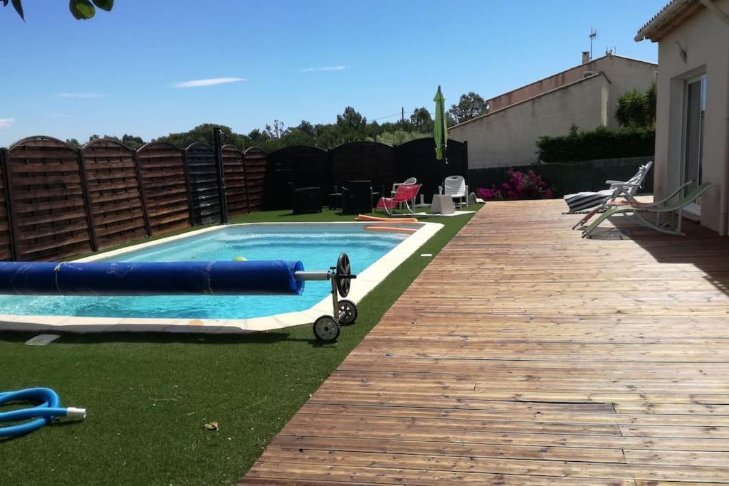 T2: 45M2 :4 Places :Independant Dans Villa Hyères Exteriér fotografie